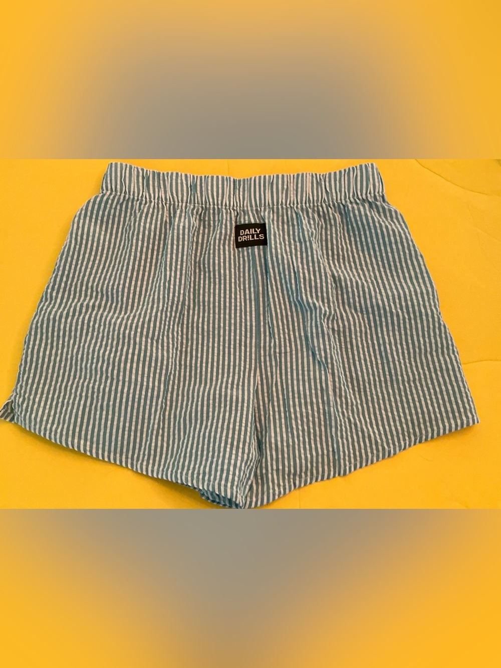 Daily Drills seersucker striped boxer shorts sz M L